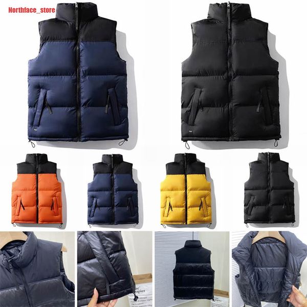 

men's down coat winter puffer jacket clothing outerwear vests designer parka men jackets with letter flower luxury streetwear coats s-4, Black