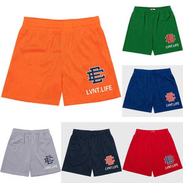 

luxury ee men's fashion shorts eric emanuel basic short new york city skyline men women jog pant fitness casual train run sports pants, White;black