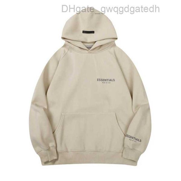 

sweatshirts luxury ess jackets men's essentials hoodies men women chest letter pullover hoodie hooded hip hop sweater casual sweatshir, Black
