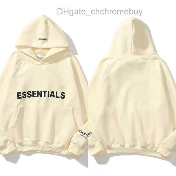 

sweatshirts men's luxury ess jackets essentials hoodies men women chest letter pullover hoodie hooded hip hop sweater casual sweatshir, Black