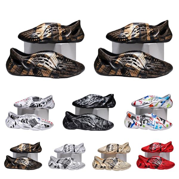 

hb8388 men fashion designer slippers woman slide vermillion mineral blue onyx stone sage pure sandals slipper ochre runner bone resin desert, Black