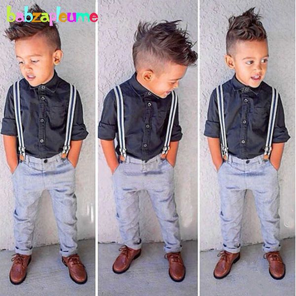 

clothing sets 2pcs/0-5years/spring autumn gentleman baby boys suits children clothing sets casual shirt blue pants fashion kids clothes bc11, White