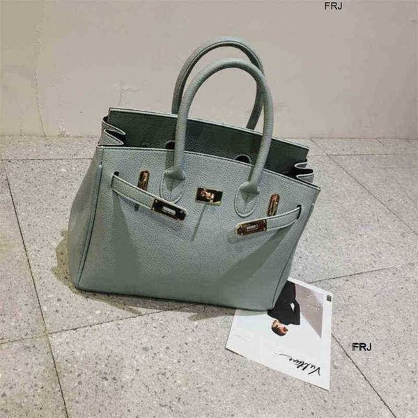 

designer birkin bags herme handbags 2023 new womens fashion lychee pattern hand single shoulder messenger have logo frj