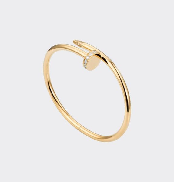 

nail bracelet designer diamonds bangle bracelets designers jewelry for menwomen titanium steel goldplated never fade not allergi2058760, Black