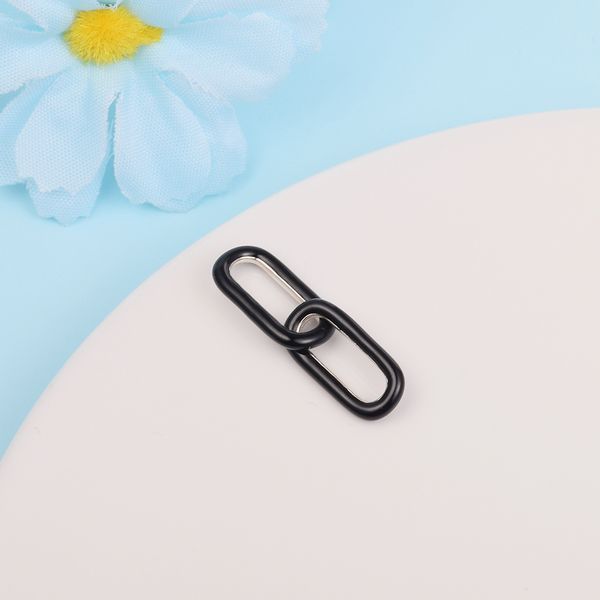 

925 sterling silver me styling black double link charm bead only fits european pandora me type jewelry bracelets necklaces