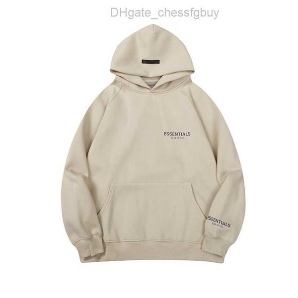 

sweatshirts luxury men's essentials jackets ess hoodies men women simple logo pullover loose hooded sweatshirt sweater casual hoodie c, Black
