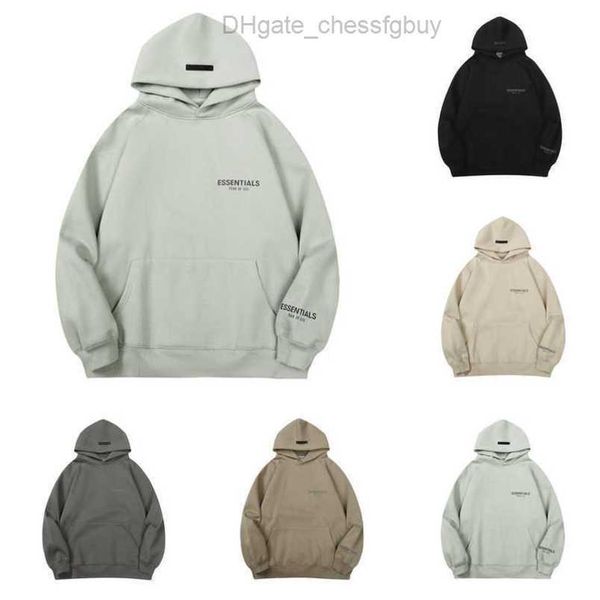 

sweatshirts luxury men's essentials jackets ess hoodies men women simple logo pullover loose hooded sweatshirt sweater casual hoodie c, Black