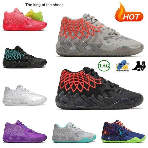 

lamelo shoe wholesale mens lamelo ball mb01 basketball shoes not from here beige lo ufo be you purple cat buzz city queen city womens sneake, Black