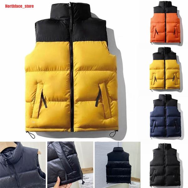

2023 newstyle mens down jacket coats vests parkas winter warm and thick part hooded outerwear men women fashion models 1996s, Black