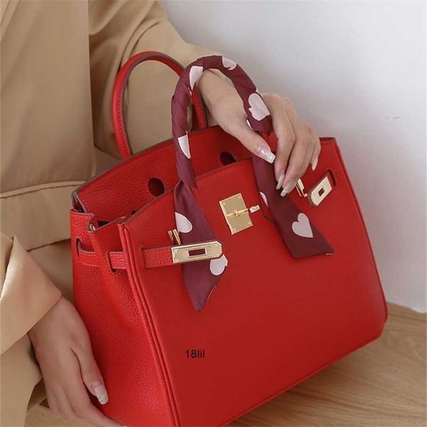 

designer shoulder bags birkin herme handmade bride lychee leather pattern platinum wedding 2022 large capacity portable female have logo