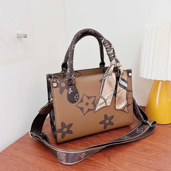 

handbag wholesale and retail online new flower fashion tote bag 2023 one shoulder straddle large capacity casual women's