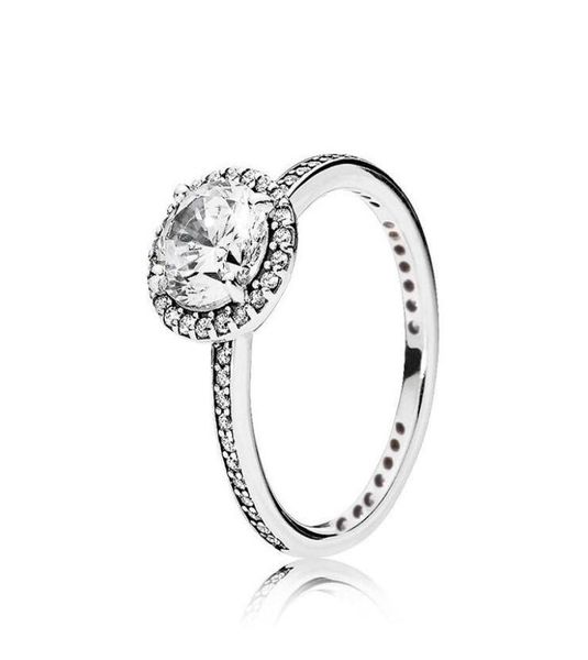 

real 925 sterling silver cz diamond ring with original box set fit pandora style wedding ring engagement jewelry for women girls6707351