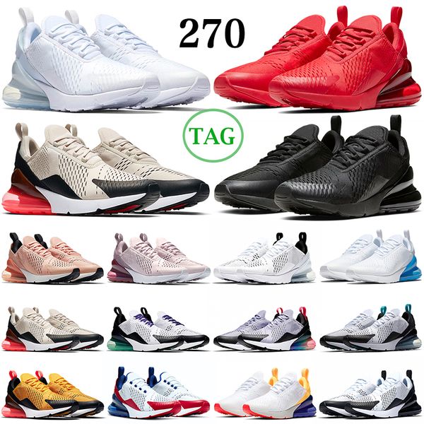 

270 270s running shoes men women trainers triple red black volt university blue rainbow metallic gold usa mens womens outdoor sports sneaker