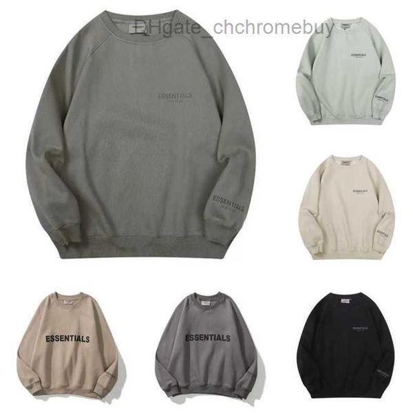 

sweatshirts essentials luxury men's ess jackets hoodies men women chest letter sweater sportswear hooded loose casual pullover couple s, Black