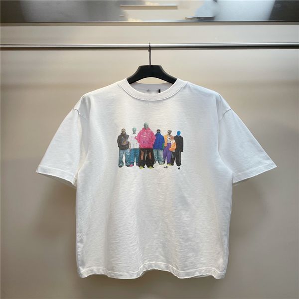 

men's t-shirts fashion men t-shirt 2023 balencaigaity new cotton soft wrinkle resistant printing letters casual student couple short li, White;black