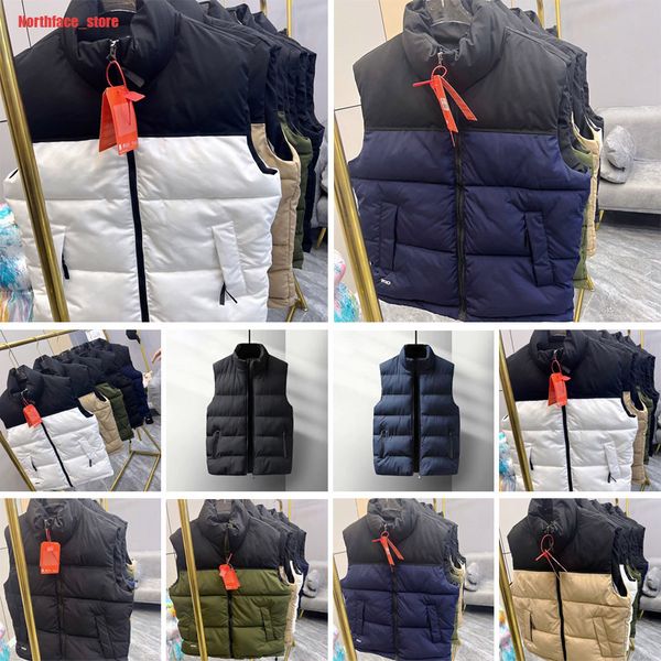 

designers vest design coats gilet vests veste winter sleeveless vest cotton embroidery letter waistcoat men jacket waistcoats clothing whol, Black