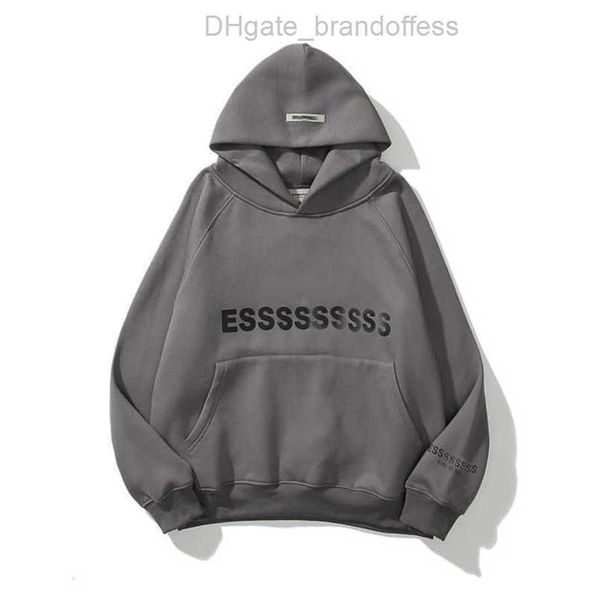 

sweatshirts fashion luxury men's essss tracksuits letter hoodies men women sportswear hooded pant coat sweater casual pullover couple, Gray