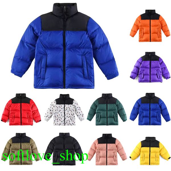 

27ss kids down coat winter north jacket face parka men women classic casual boby stylist outdoor warm jacket high outwear, Blue;gray