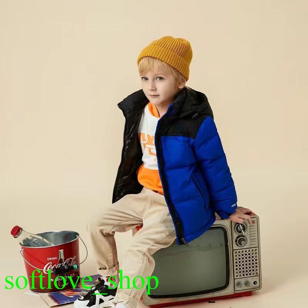 

kids winter down coat 1996 north puffer jacketsdown womens fashion face jacket couples parka outdoor warm feather outfit multicolor coats, Blue;gray