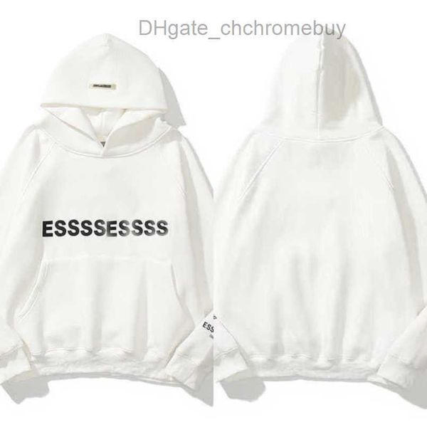 

men's luxury essentials sweatshirts jackets ess hoodies men women chest letter pullover loose hooded sweatshirt sweater casual hoodie, Black;brown