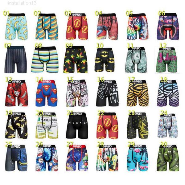 

zpwb mens ice polyester boxer shorts printed animation comfortable sports running underwear short pants, White;black