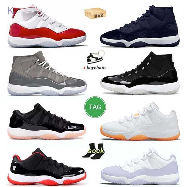 

designer shoes originals cool grey cherry 11s mens basketball j11 jumpman 11 trainers with box low 72-10 bleached coral white bred cap and g, Black;white