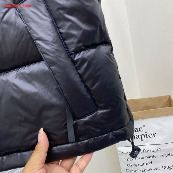 

2023 mens vests coat down parkas canadian goode white logo parka jacket men vest winter windbreaker black thick warm hooded wolf fur hoodie