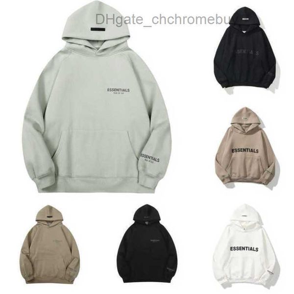 

ess sweatshirts men's luxury jackets essentials hoodies men women chest letter pullover hoodie hooded hip hop sweater casual sweatshir, Black;brown