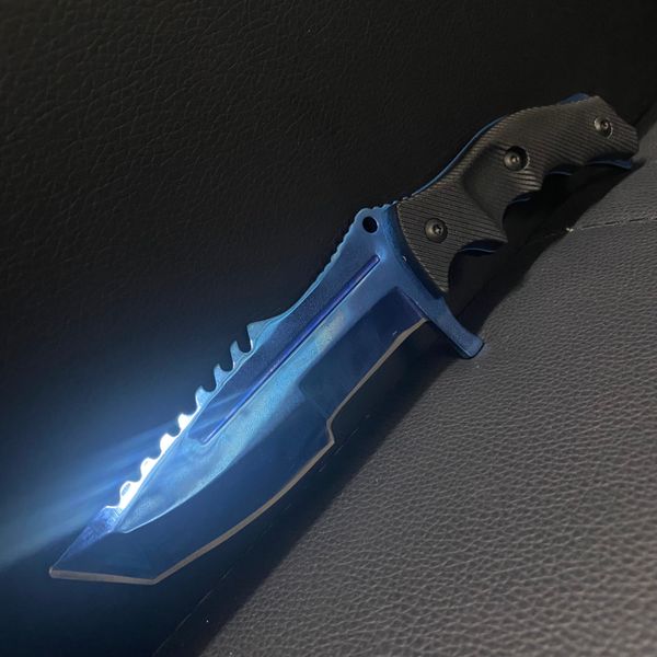 

blue steel csgo butterfly huntsman knife bowie hunting camping knifes survival tactical knifess outdoor knives fixed blade chef fishing knif