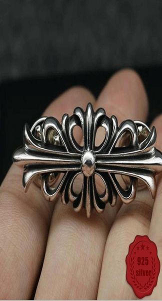 

s925 sterling silver brooch personality fashion simple cross flower letter shape punk street dance jewelry shape gift for lover4124894, Gray