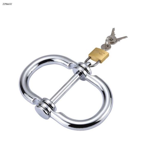 

beauty items stainless steel handcuffs lock tools ankle cuff hand restraint bdsm bondage slave intimate toys for couples adults