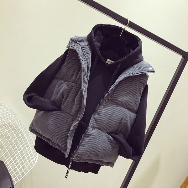 

women's vests wholesale autumn winter selling women's fashion casual female nice warm vest outerwear 320 230107, Black;white