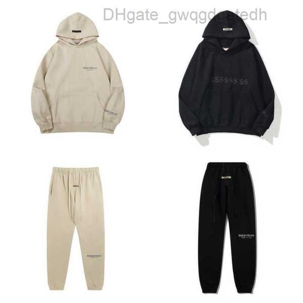 

sweatshirts luxury fashion men's essss tracksuits letter hoodies men women sportswear hooded pant coat sweater casual pullover couple, Gray