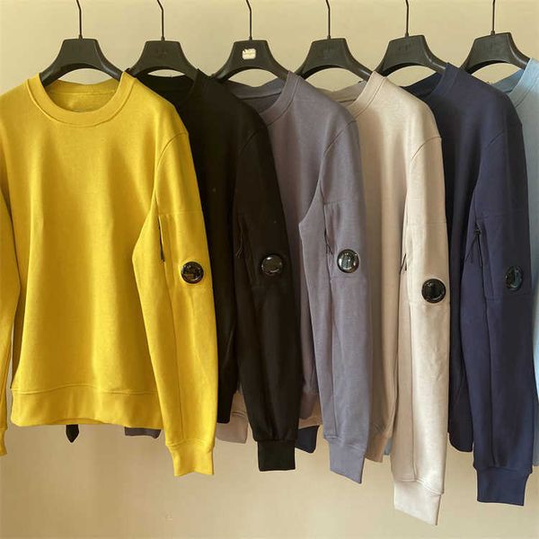 

cpmen's hoodies sweatshirts 2023 spring cp mens brand casual long sleeve jumpers designer company sweatshirt luxury hood o-neck pullove, Black