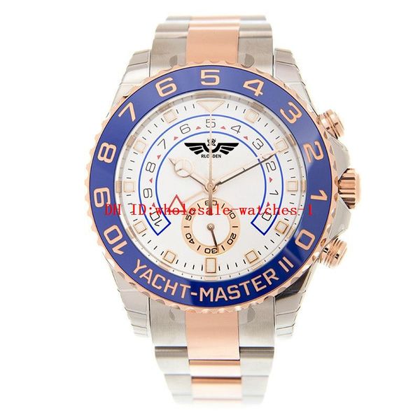 

4 style mens watches 116681 42mm white dail sapphire two tone rose gold 2813 automatic movement mechanical mens watch men's wristwatche, Slivery;brown