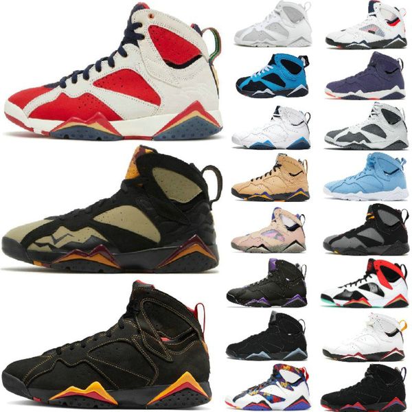 

7 7s basketball shoes sneakers cardinal french blue pantone flint black olive citrus ray allen ducks marvin the martian barcelona days troph