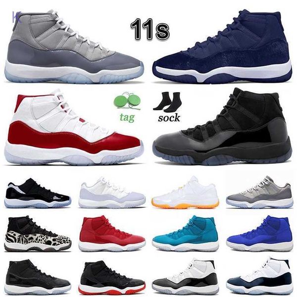

designer shoes men woman basketball shoes jumpman 11 velvet midnight navy 11s cherry j11s cool grey high og j11 animal instinct low pure, Black;white