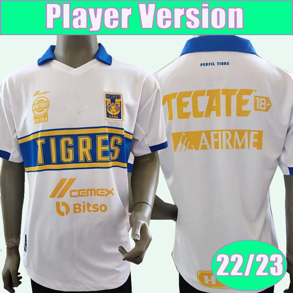 

2223 new tigres de la uanl soccer jerseys player version gignac lopez d. reyes pizarro aquino . quinones thauvin 3rd football shirts adult, Black;yellow