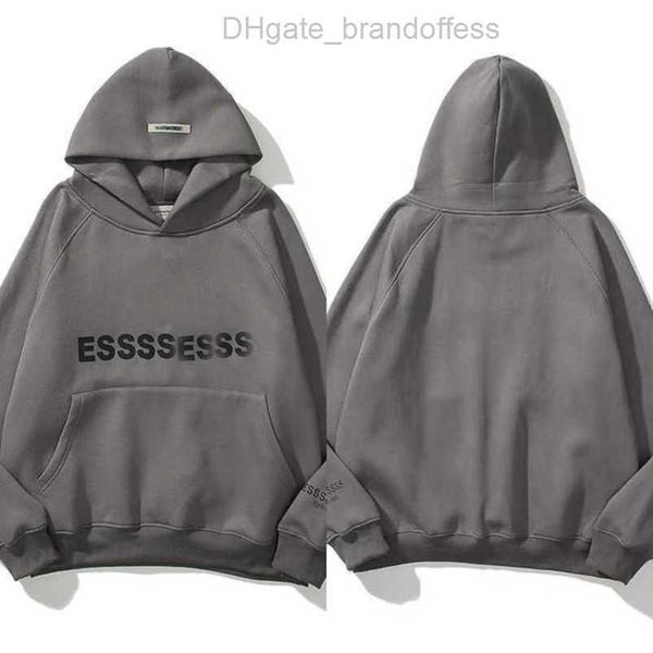 

essentials luxury men's sweatshirts jackets ess hoodies men women chest letter pullover loose hooded sweatshirt sweater casual hoodie, Black;brown