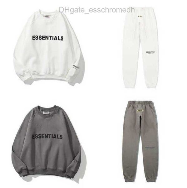 

luxury tracksuits essentials men's sweatshirts letter men women couple loose sportswear pants suit sweater hoodie casual pullover jack, Gray