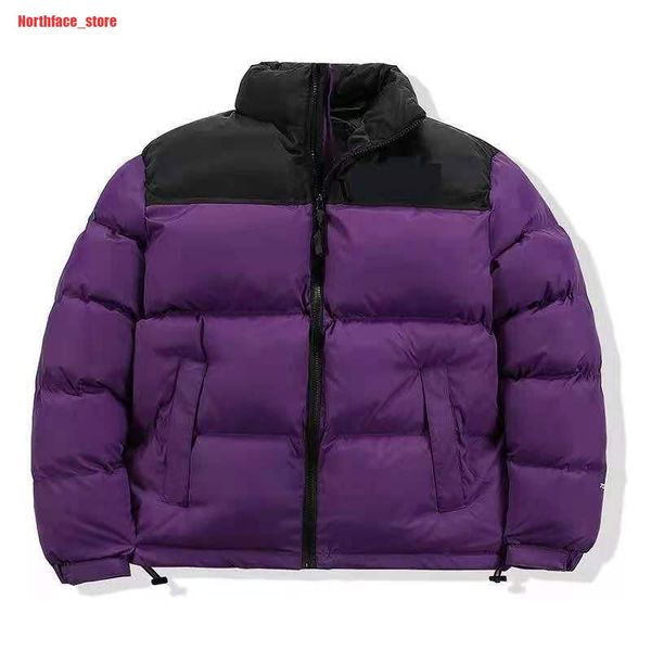 

down jackets coats beilian family wrinkle paper down cotton shirt for men and women general couple clothing high version tnf hidden hat wint, Black