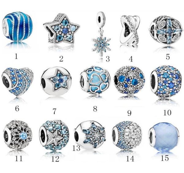 

s925 sterling silver jewelry diy big beads fits ale charm for bracelets bangle for women for european bluecolor bracelets4645940, Black