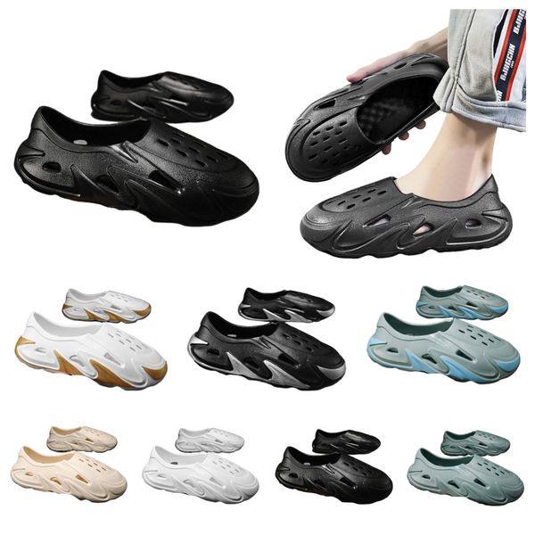 

hb8388 men fashion designer slippers woman slide vermillion mineral blue onyx stone sage pure sandals slipper ochre runner bone resin desert, Black