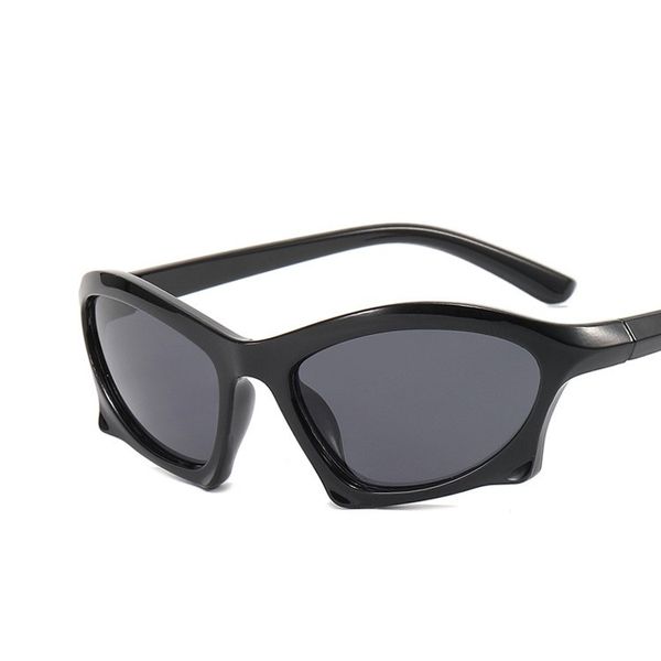

hyperlight eyewear mirror frame irregular sun glasses outdoor sports y2k sunglasses new cross-border retro trend street sins sunglasses fema, White;black