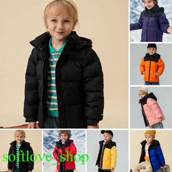 

kids winter down coat 1996 north puffer jacketsdown womens fashion face jacket couples parka outdoor warm feather outfit outwear multicolor, Blue;gray