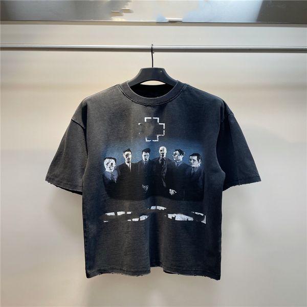 

men's t-shirts fashion men t-shirt 2023 balencaigaity new cotton soft wrinkle resistant printing letters casual student couple short li, White;black