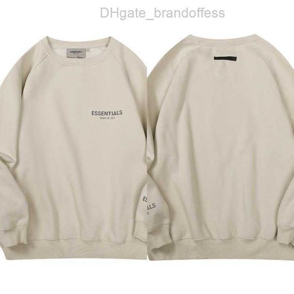 

sweatshirts essentials men's luxury ess jackets hoodies men women chest letter sweater sportswear hooded loose casual pullover couple s, Black