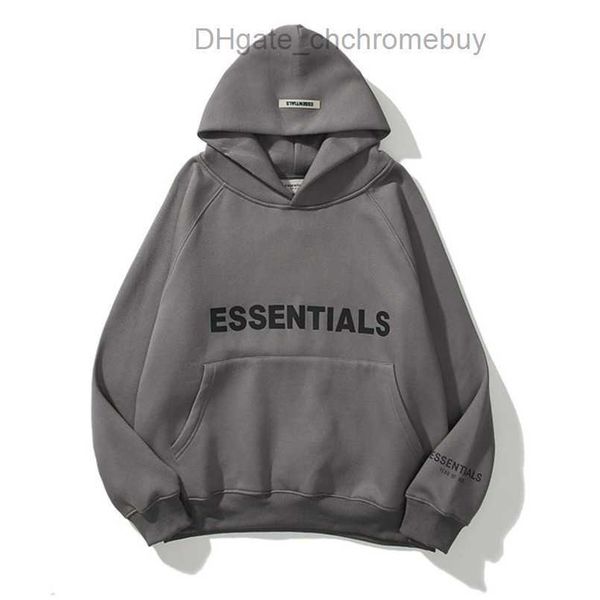 

sweatshirts ess men's luxury jackets essentials hoodies men women chest letter pullover hoodie hooded hip hop sweater casual sweatshir, Black