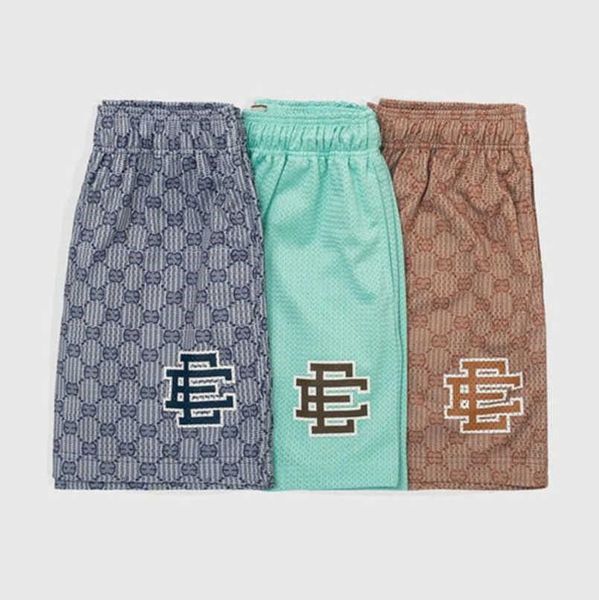 

men's ee fashion luxury shorts eric emanuel basic new york city skyline men women jog casual pant loose fitness muscular sports pants m, White;black