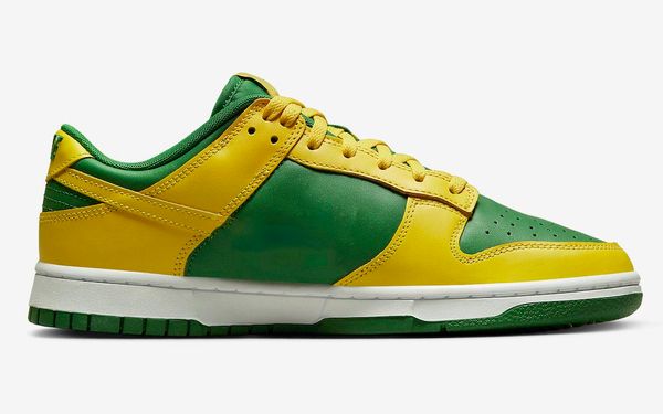 

shoes shoes&sandals dunks reverse brazil low green yellow strike white men women sports sneakers with original dv0833-300